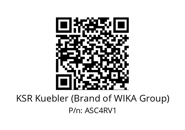   KSR Kuebler (Brand of WIKA Group) ASC4RV1