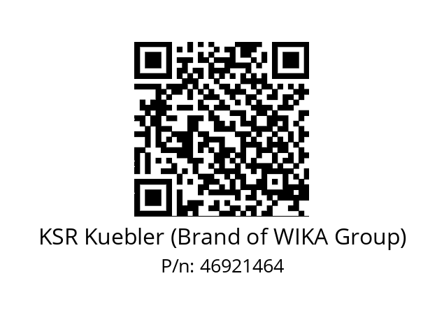   KSR Kuebler (Brand of WIKA Group) 46921464