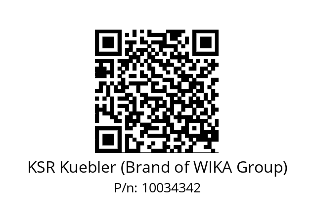   KSR Kuebler (Brand of WIKA Group) 10034342