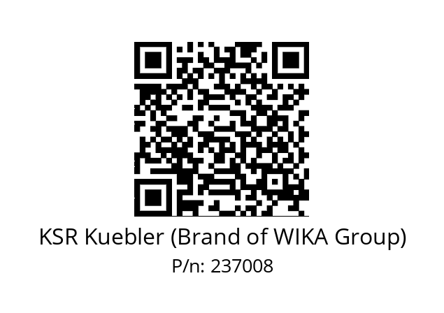   KSR Kuebler (Brand of WIKA Group) 237008