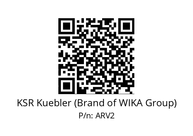   KSR Kuebler (Brand of WIKA Group) ARV2