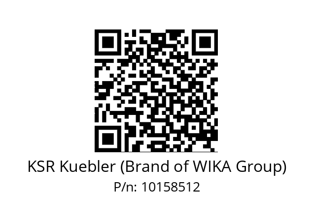   KSR Kuebler (Brand of WIKA Group) 10158512