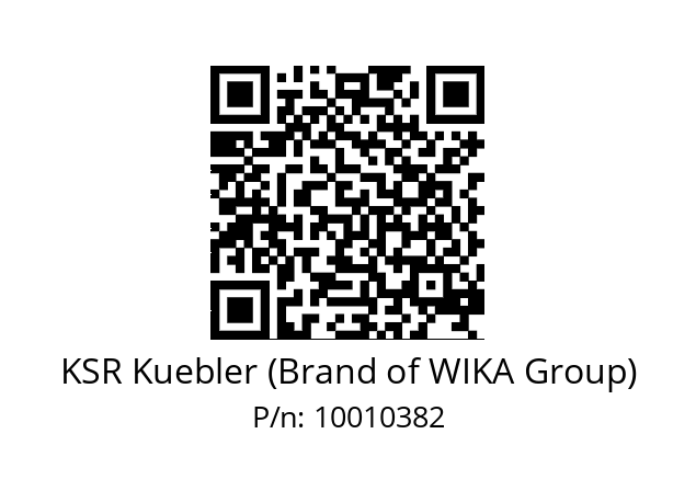   KSR Kuebler (Brand of WIKA Group) 10010382