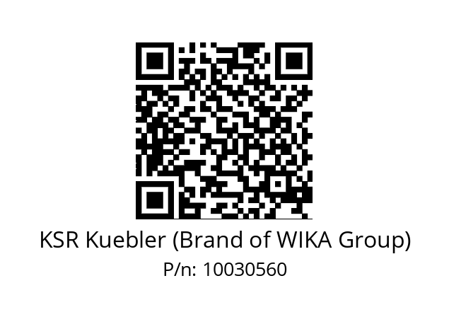   KSR Kuebler (Brand of WIKA Group) 10030560