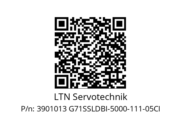   LTN Servotechnik 3901013 G71SSLDBI-5000-111-05CI