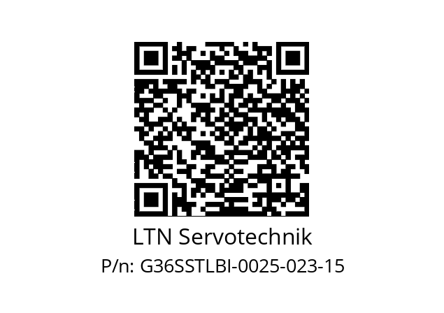   LTN Servotechnik G36SSTLBI-0025-023-15