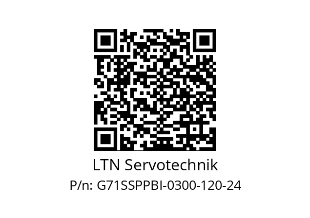   LTN Servotechnik G71SSPPBI-0300-120-24