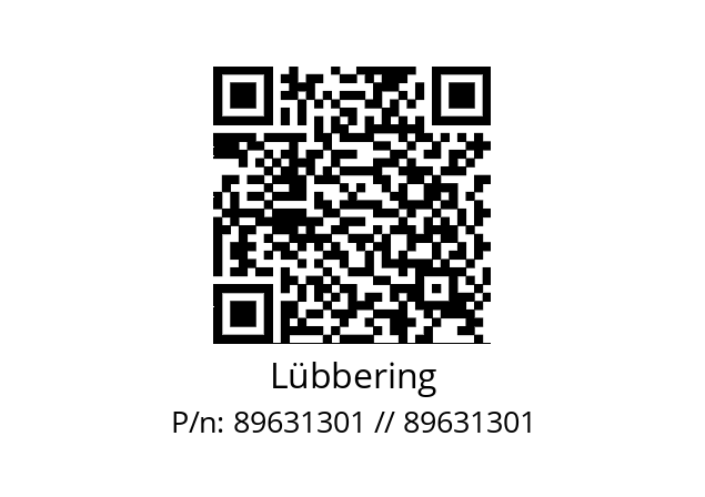   Lübbering 89631301 // 89631301