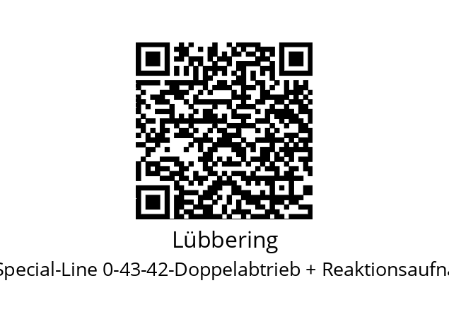   Lübbering Special-Line 0-43-42-Doppelabtrieb + Reaktionsaufnahme