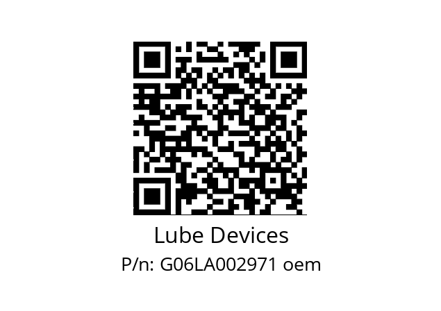   Lube Devices G06LA002971 oem