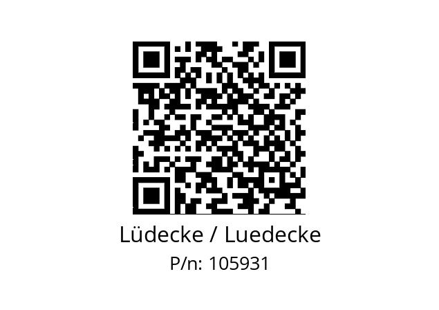   Lüdecke / Luedecke 105931