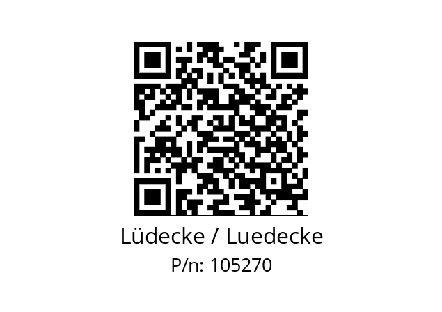   Lüdecke / Luedecke 105270