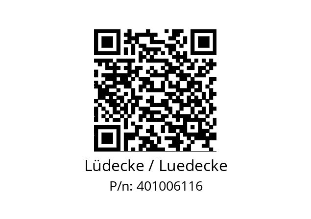   Lüdecke / Luedecke 401006116