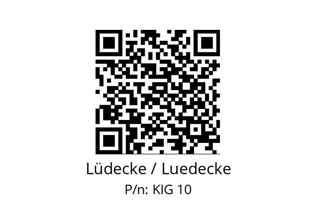   Lüdecke / Luedecke KIG 10