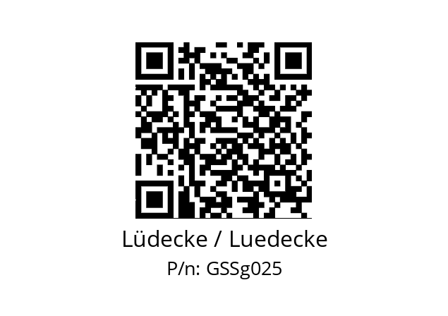   Lüdecke / Luedecke GSSg025