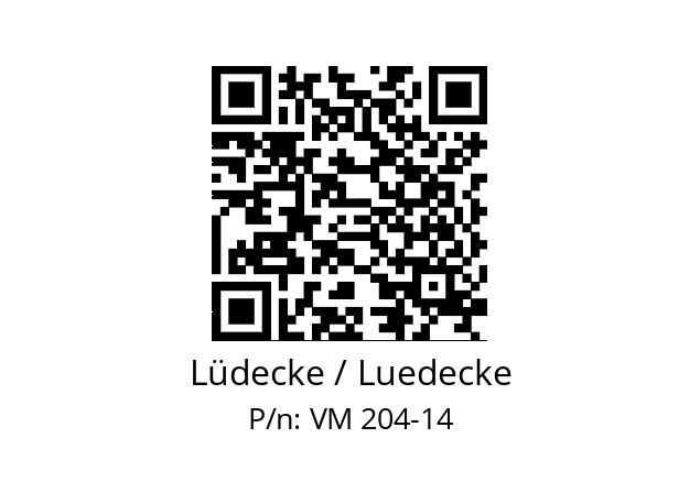   Lüdecke / Luedecke VM 204-14