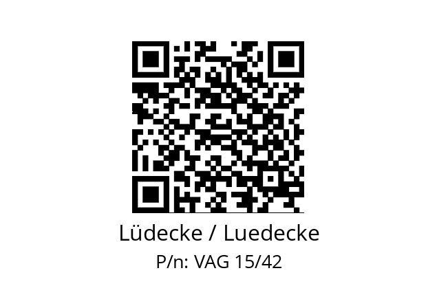   Lüdecke / Luedecke VAG 15/42