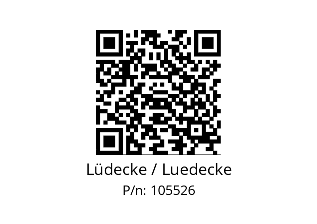   Lüdecke / Luedecke 105526