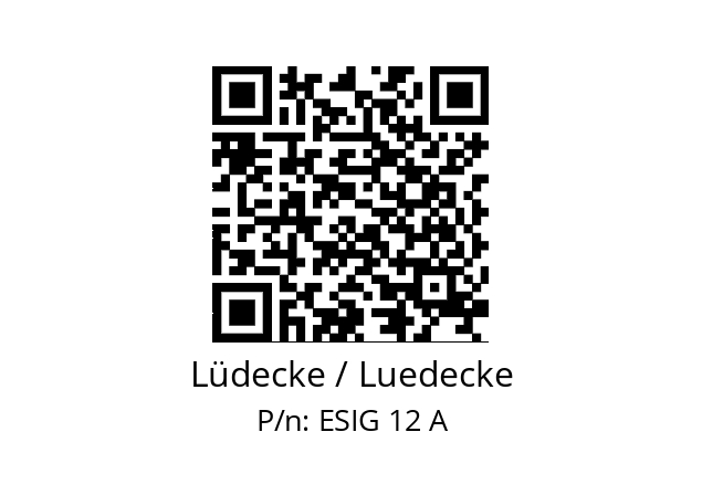   Lüdecke / Luedecke ESIG 12 A