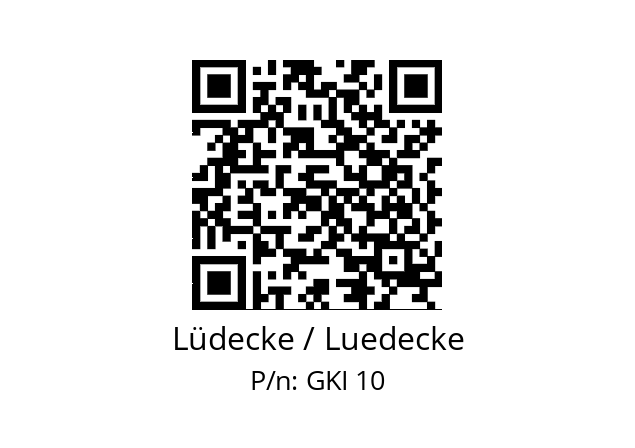   Lüdecke / Luedecke GKI 10