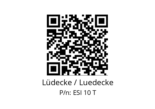   Lüdecke / Luedecke ESI 10 T