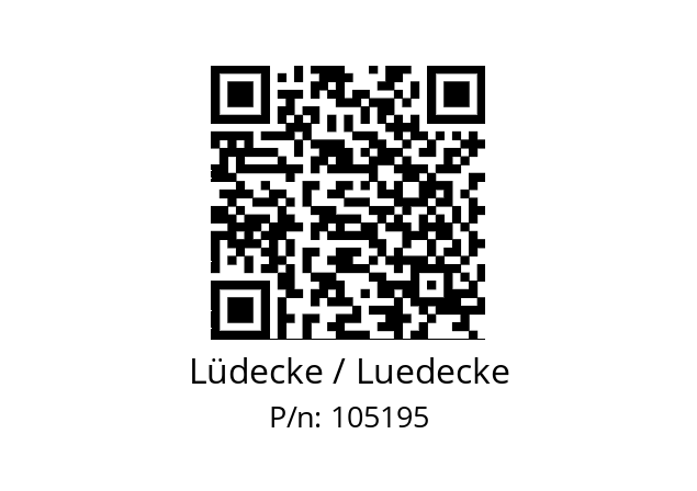   Lüdecke / Luedecke 105195