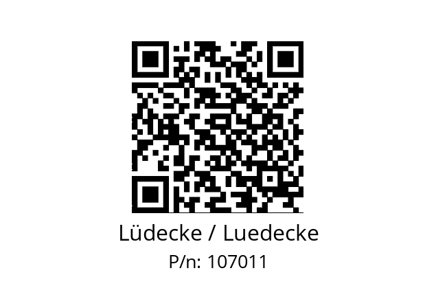   Lüdecke / Luedecke 107011