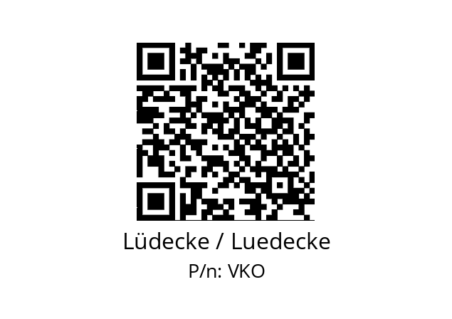   Lüdecke / Luedecke VKO