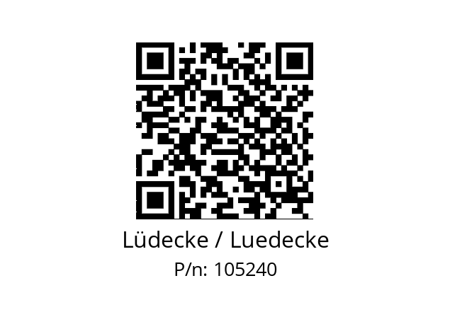   Lüdecke / Luedecke 105240