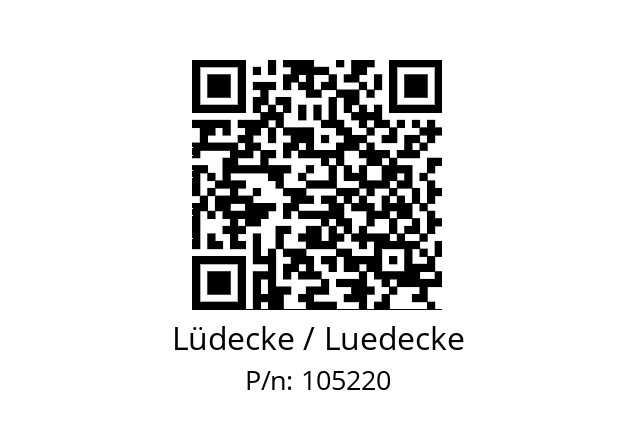   Lüdecke / Luedecke 105220