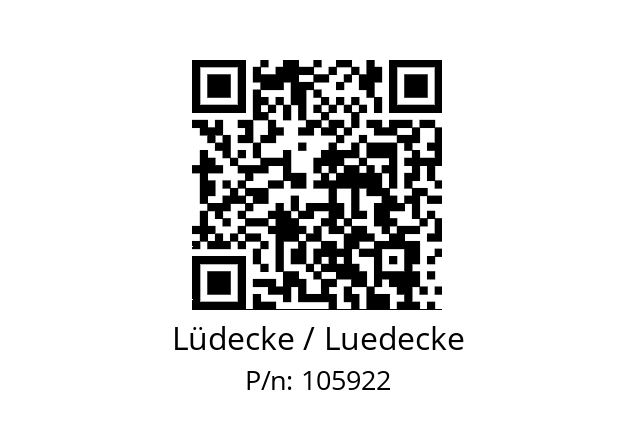   Lüdecke / Luedecke 105922