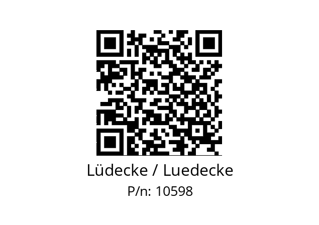   Lüdecke / Luedecke 10598