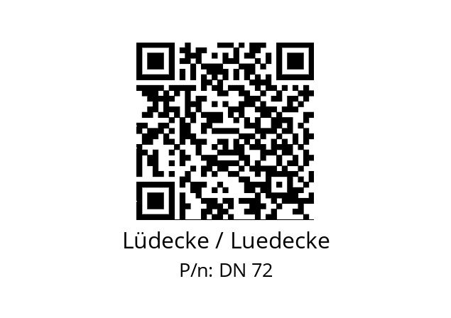   Lüdecke / Luedecke DN 72