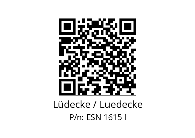   Lüdecke / Luedecke ESN 1615 I