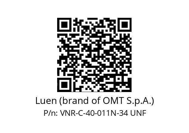   Luen (brand of OMT S.p.A.) VNR-C-40-011N-34 UNF