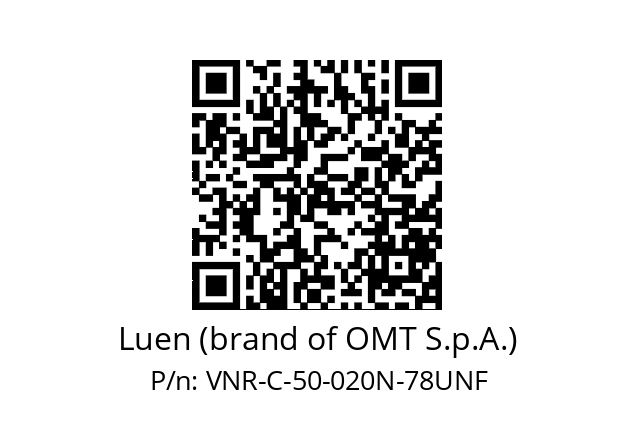   Luen (brand of OMT S.p.A.) VNR-C-50-020N-78UNF