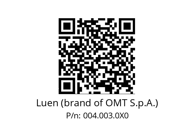   Luen (brand of OMT S.p.A.) 004.003.0X0