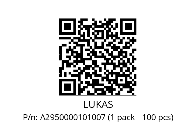   LUKAS A2950000101007 (1 pack - 100 pcs)