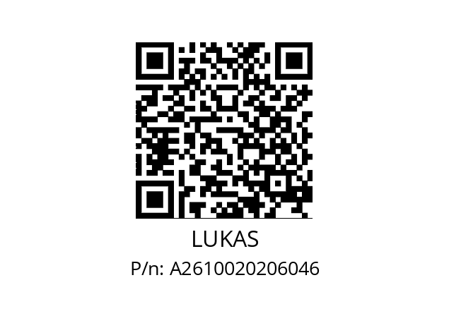   LUKAS A2610020206046