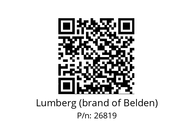   Lumberg (brand of Belden) 26819