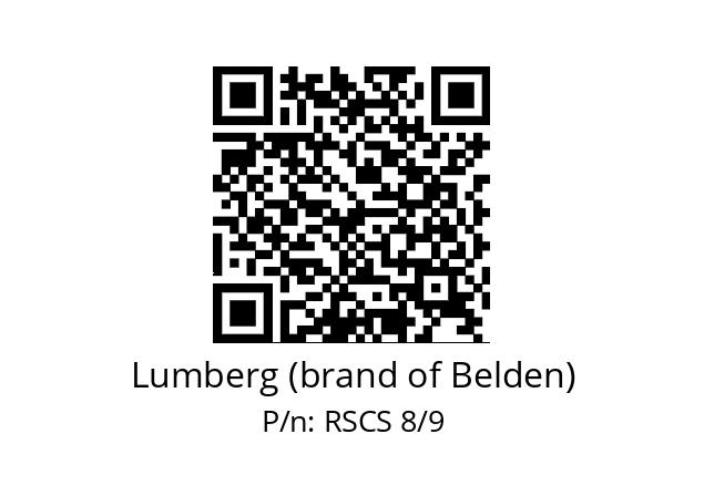   Lumberg (brand of Belden) RSCS 8/9