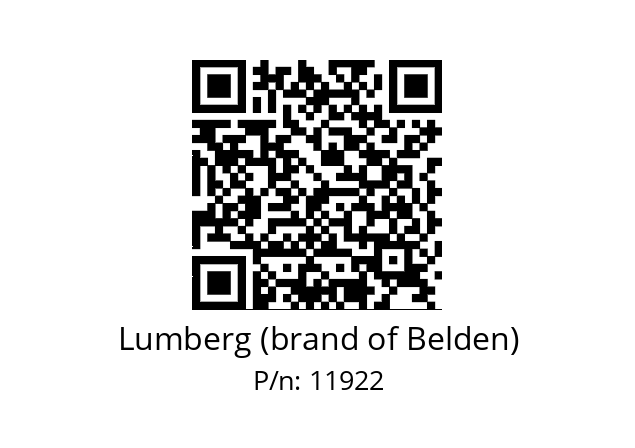   Lumberg (brand of Belden) 11922