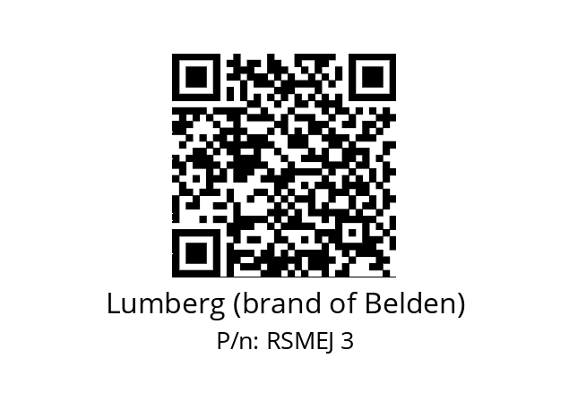   Lumberg (brand of Belden) RSMEJ 3