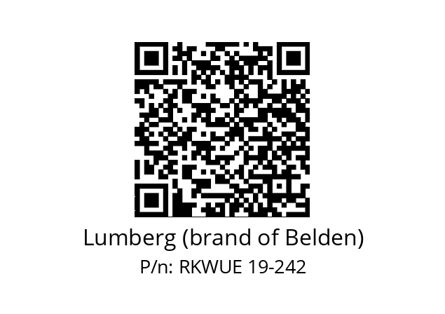   Lumberg (brand of Belden) RKWUE 19-242