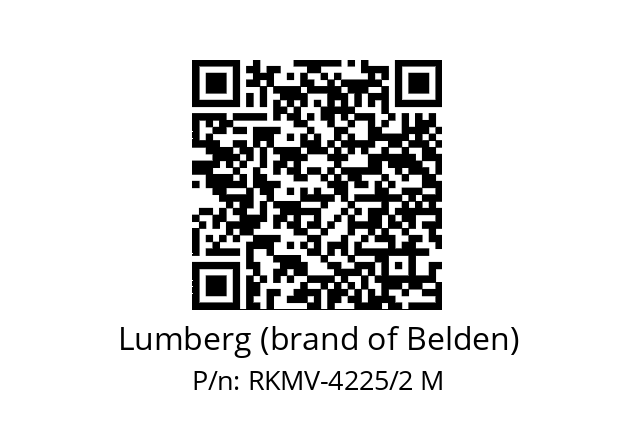   Lumberg (brand of Belden) RKMV-4225/2 M