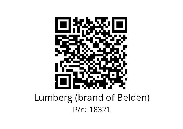   Lumberg (brand of Belden) 18321