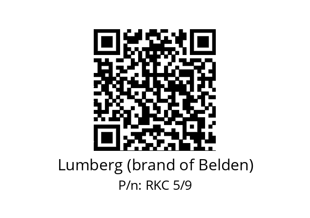   Lumberg (brand of Belden) RKC 5/9