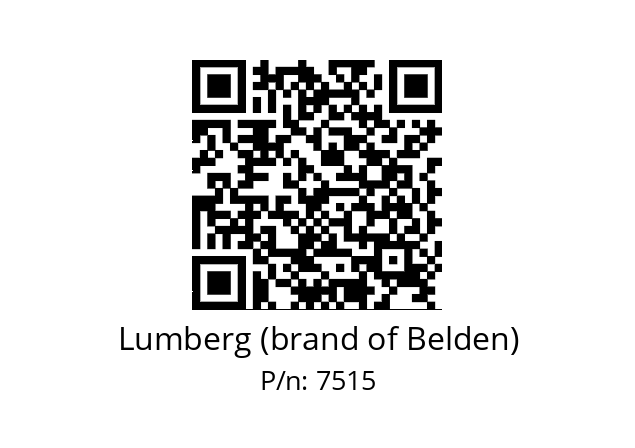   Lumberg (brand of Belden) 7515