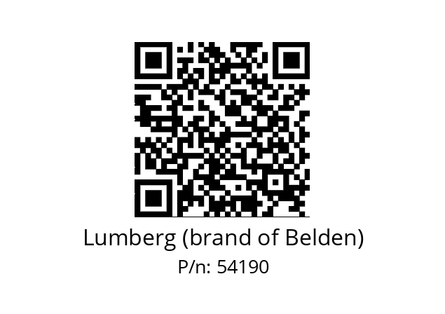   Lumberg (brand of Belden) 54190