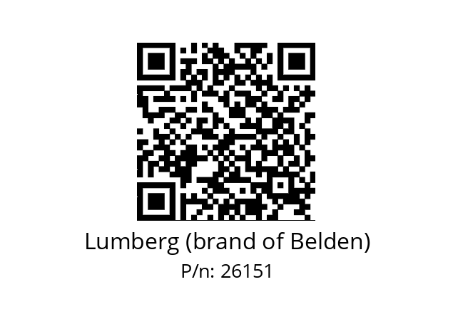   Lumberg (brand of Belden) 26151